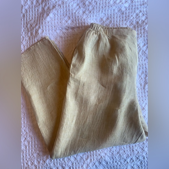 Flax 100% Linen Casual Pants with Pockets - Picture 9 of 16